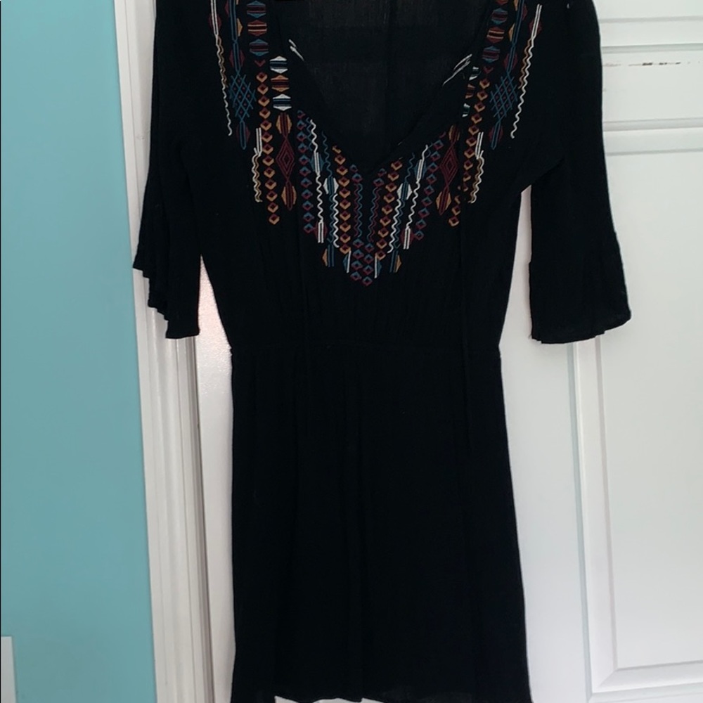 Boho Black Dress